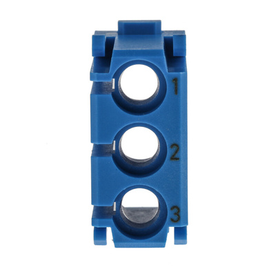 HARTING Heavy Duty Power Connector Module, Male, Han-Modular Series, 3 Contacts