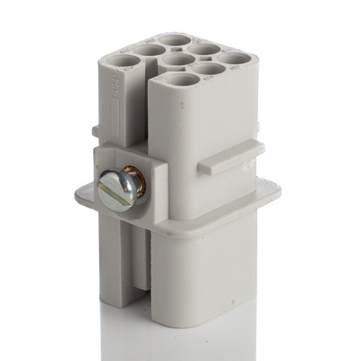 Epic Contact Heavy Duty Power Connector Insert, 10A, Female, H-D Series, 7 Contacts