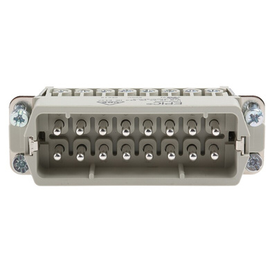 Epic Contact Heavy Duty Power Connector Insert, 14A, Male, H-A Series, 16 Contacts