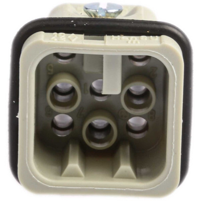HARTING Heavy Duty Power Connector Insert, 10A, Male, Han D Series, 8 Contacts