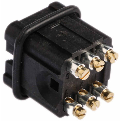 Staf Series Connector Housing, Male, 6 Way, 10A, 50 V