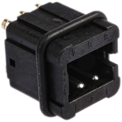 Staf Series Connector Housing, Male, 6 Way, 10A, 50 V