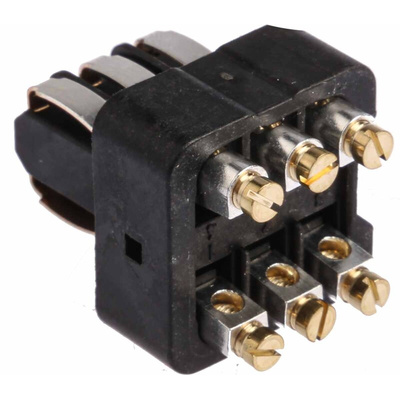 Staf Series Cable Mount Terminal Block, Female, 6 Way, 10A, 50 V