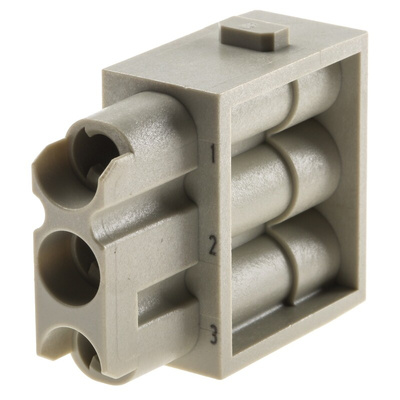 HARTING Heavy Duty Power Connector Module, 40A, Female, Han-Modular Series, 3 Contacts
