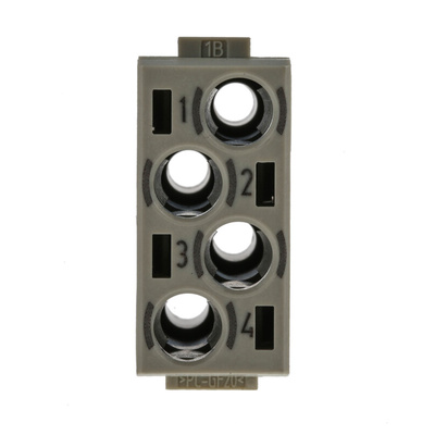 HARTING Heavy Duty Power Connector Module, 40A, Male, Han-Modular Series, 4 Contacts
