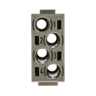 HARTING Heavy Duty Power Connector Module, 40A, Female, Han-Modular Series, 4 Contacts