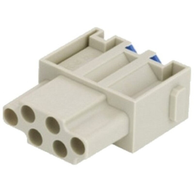 HARTING Heavy Duty Power Connector Module, 16A, Female, Han-Modular Series, 6 Contacts