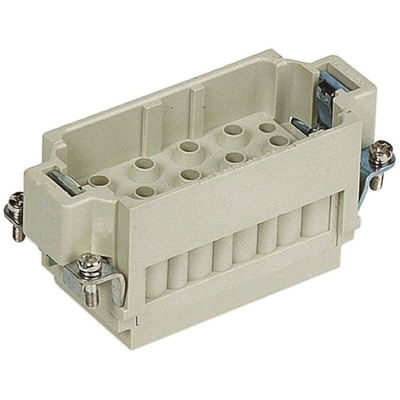 HARTING Heavy Duty Power Connector Insert, 40A, Male, Han-Com Series, 12 Contacts