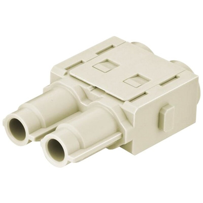 HARTING Heavy Duty Power Connector Module, 70A, Female, Han-Modular Series, 2 Contacts