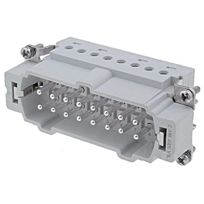 TE Connectivity Contact Insert, 16A, Male, HE Series, 16 Contacts