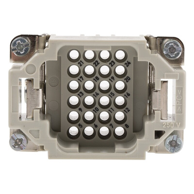 Epic Contact Heavy Duty Power Connector Insert, 10A, Male, H-DD Series, 25 Contacts