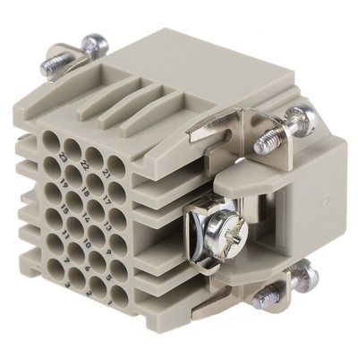 Epic Contact Heavy Duty Power Connector Insert, 10A, Male, H-DD Series, 25 Contacts