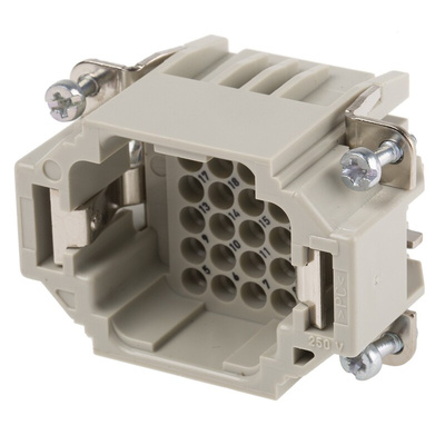 Epic Contact Heavy Duty Power Connector Insert, 10A, Male, H-DD Series, 25 Contacts