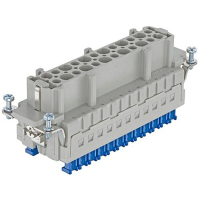 Harting Connector Insert, 48 Way, 16A, Female, Han ES Press, Panel Mount, 500 V