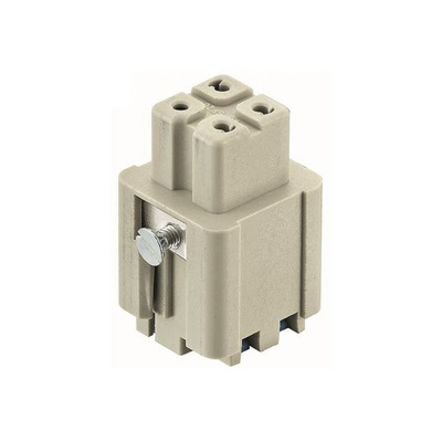 HARTING Heavy Duty Power Connector Insert, 10A, Female, Han A Series, 3 Contacts
