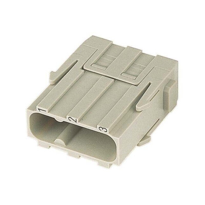 HARTING Heavy Duty Power Connector Module, 40A, Male, Han-Modular Series, 3 Contacts