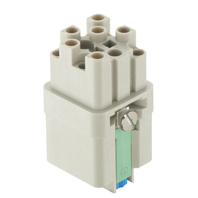 HARTING Heavy Duty Power Connector Insert, 10A, Female, Han Q Series, 12 Contacts