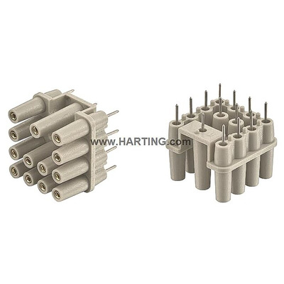HARTING Heavy Duty Power Connector Accessory, 7.5A, Female, Male, Han Series, 12 Contacts