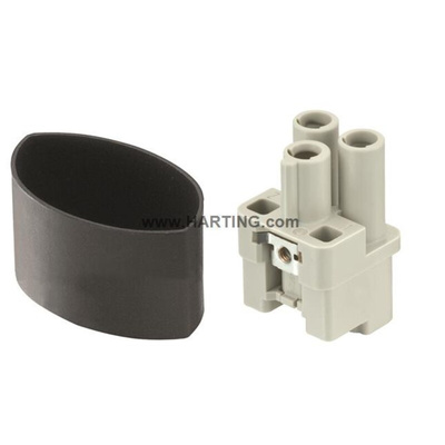 HARTING Heavy Duty Power Connector Insert, 40A, Female, Han Q Series, 2 Contacts