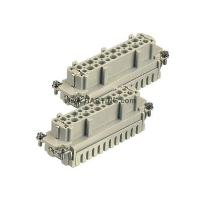 HARTING Heavy Duty Power Connector Insert, 16A, Female, Han ES Series, 48 Contacts
