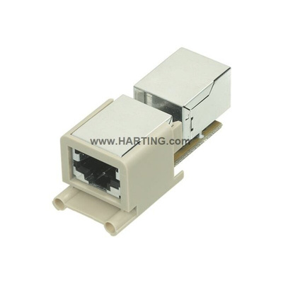 HARTING Heavy Duty Power Connector Insert, 10A, Female, Han-Brid Series, 2 Contacts