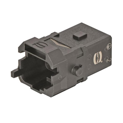 HARTING Heavy Duty Power Connector Insert, 16A, Male, Han 1A Series, 3 Contacts