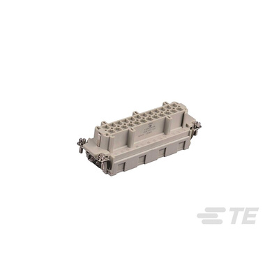 TE Connectivity Heavy Duty Power Connector Insert, 16A, HDC HE Series, 24 Contacts