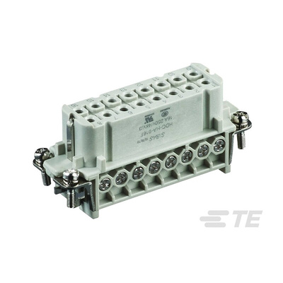 TE Connectivity Heavy Duty Power Connector Insert, 10A, HDC HA Series, 16 Contacts
