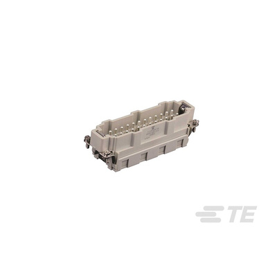 TE Connectivity Heavy Duty Power Connector Insert, 16A, HDC HE Series, 24 Contacts