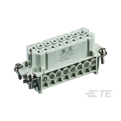 TE Connectivity Heavy Duty Power Connector Insert, 16A, HDC HA Series, 16 Contacts