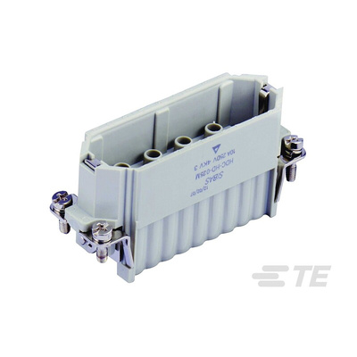 TE Connectivity Heavy Duty Power Connector Insert, 10A, Male, HDC HD Series, 25 Contacts