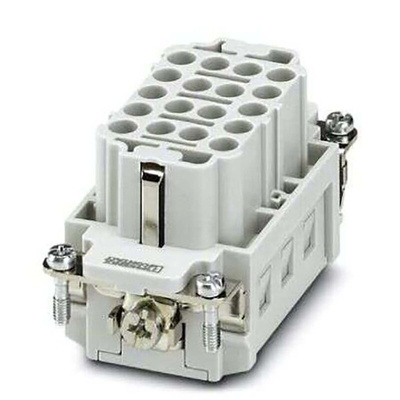 Phoenix Contact Heavy Duty Power Connector Insert, 16A, HC Series, 18 Contacts