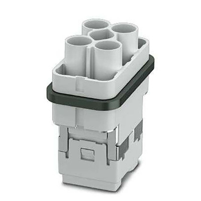 Phoenix Contact Heavy Duty Power Connector Insert, 10A, Female,  HC-COM-Q08 Series, 4 Contacts