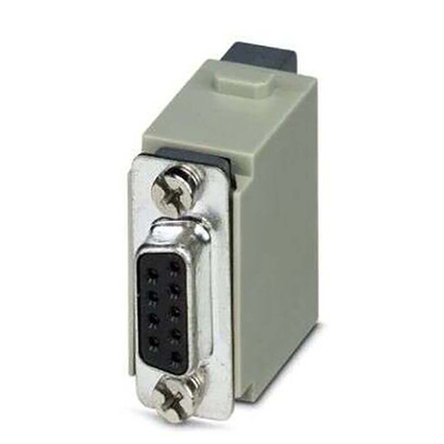 Phoenix Contact Heavy Duty Power Connector Module, 5A, Female,  HC-M-DSUB Series, 9 Contacts