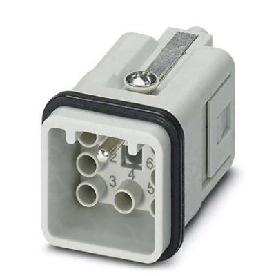 Phoenix Contact Heavy Duty Power Connector Insert, 12A, Male, HC Series, 7 Contacts