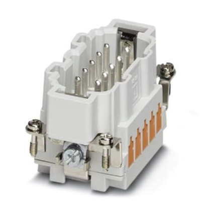 Phoenix Contact Heavy Duty Power Connector Insert, 16A, Male, HC-B10 Series, 10 Contacts