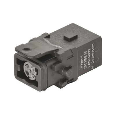 HARTING Heavy Duty Power Connector Insert, 4A, Female, Han 1A Series, 4 Contacts