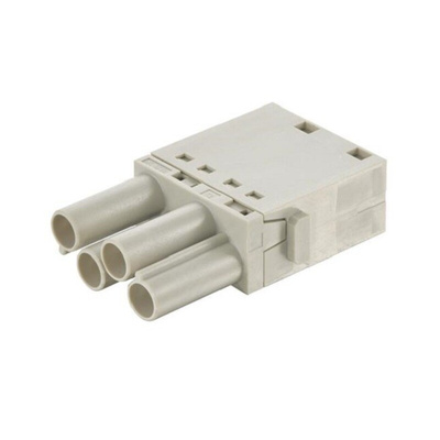 HARTING Heavy Duty Power Connector Module, 40A, Female, Han-Modular Series, 4 Contacts