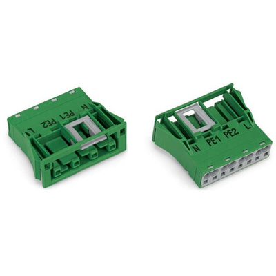 Wago Heavy Duty Power Connector, 25A, Socket, 770 Series, 4 Contacts