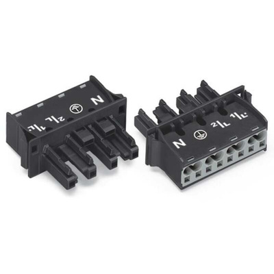 Wago Heavy Duty Power Connector, 25A, Socket, 770 Series, 4 Contacts