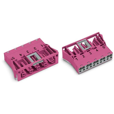 Wago Heavy Duty Power Connector, 25A, Socket, 770 Series, 5 Contacts