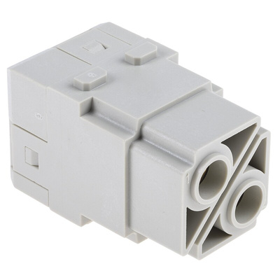 HARTING Heavy Duty Power Connector Module, 100A, Female, Han-Modular Series, 2 Contacts