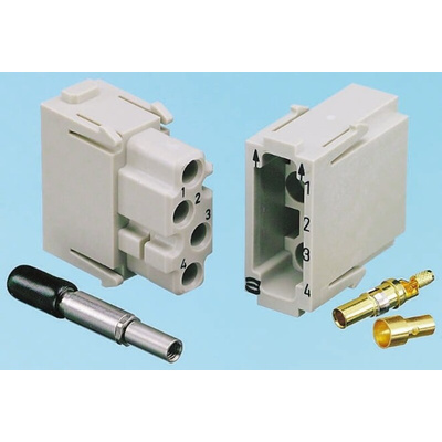HARTING Heavy Duty Power Connector Module, Female, Han Coaxial Series, 1 Contacts