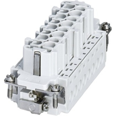 Phoenix Contact Heavy Duty Power Connector Insert, 16A, Female, HEAVYCON B16 Series, 16 Contacts