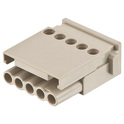 HARTING Heavy Duty Power Connector Module, 16A, Female, Han-Modular Series, 5 Contacts