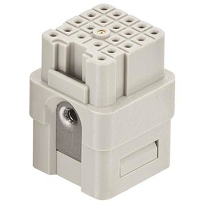 HARTING Heavy Duty Power Connector Insert, 6.5A, Female, Han Q Series, 21 Contacts