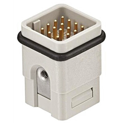 HARTING Heavy Duty Power Connector Insert, 6.5A, Male, Han Q Series, 21 Contacts