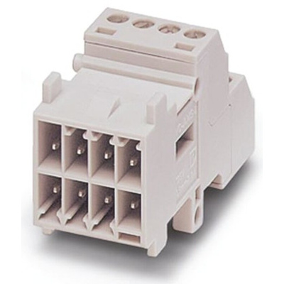 Phoenix Contact Heavy Duty Power Connector Insert, 10A, 1854022 Series, 8 Contacts