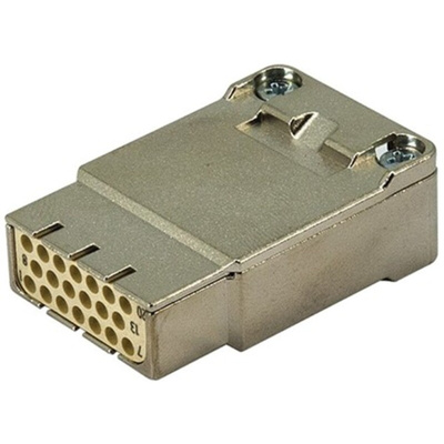 HARTING Heavy Duty Power Connector Insert, 4A, Female, Han-Modular Series, 20 Contacts