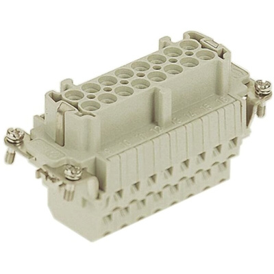 HARTING Heavy Duty Power Connector Insert, 16A, Female, HAN ESS Series, 16 Contacts